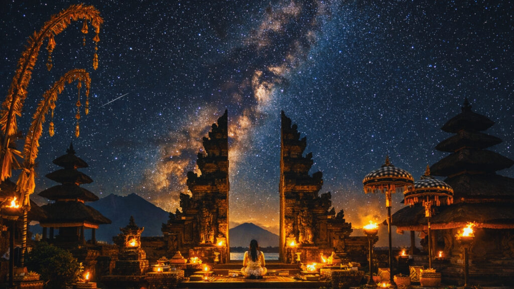 Nyepi Day at Night Bali